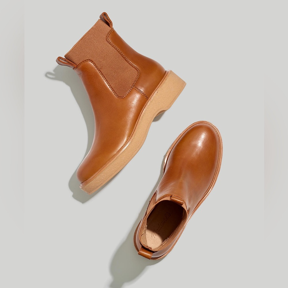 MadeWell The Camryn Chelsea Boot in Leather NH205. Worn once since I got them.